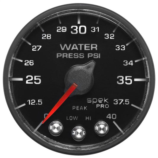 AutoMeter - Autometer Spek-Pro - Nascar 2-1/16in Water Press 0- 40 psi Bfb - Demon Performance