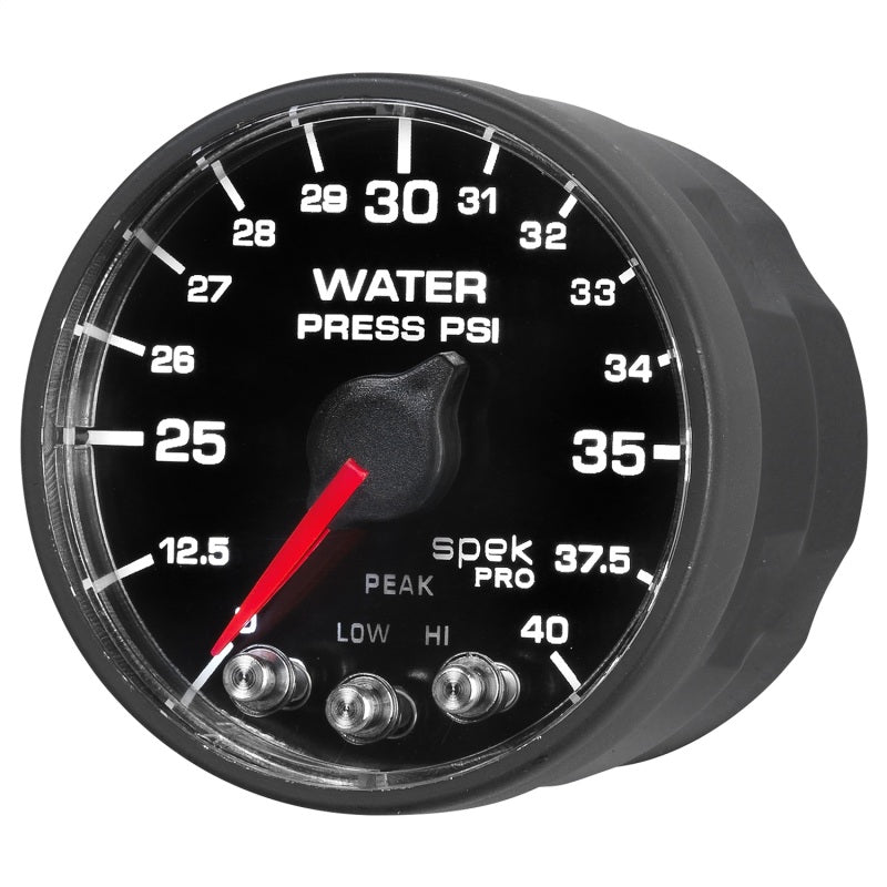 AutoMeter - Autometer Spek-Pro - Nascar 2-1/16in Water Press 0- 40 psi Bfb - Demon Performance