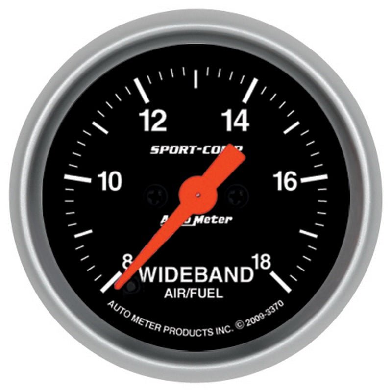 AutoMeter - Autometer Sport-Comp 52mm Full Sweep Electronic Analog Wideband Air/Fuel Ratio Gauge - Demon Performance