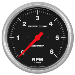 AutoMeter - AutoMeter Sport-Comp 5in. 0-6K RPM In-Dash Tachometer Gauge - Demon Performance