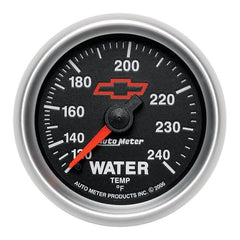 AutoMeter - Autometer Sport-Comp II 2-1/16in 120-240 Deg Mechanical Water Temp Gauge - Bowtie Black - Demon Performance