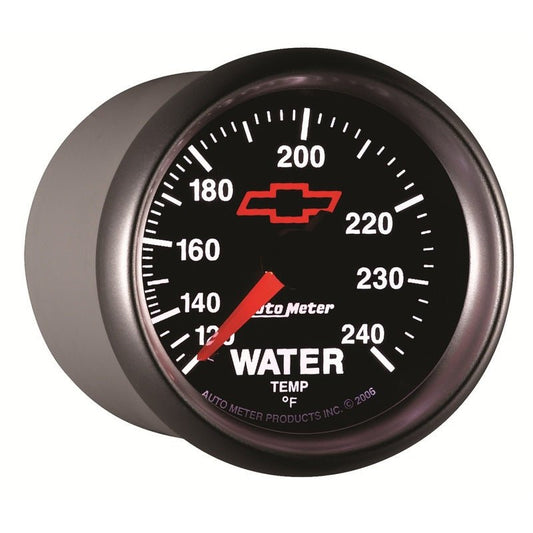 AutoMeter - Autometer Sport-Comp II 2-1/16in 120-240 Deg Mechanical Water Temp Gauge - Bowtie Black - Demon Performance