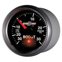 AutoMeter - Autometer Sport-Comp II 52mm 30 IN HG / 30 PSI Electronic Boost/Vacuum Gauge - Demon Performance