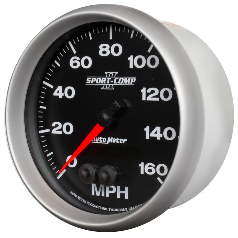 AutoMeter - Autometer Sport-Comp II 5in 0-140MPH In-Dash Electronic GPS Programmable Speedometer - Demon Performance