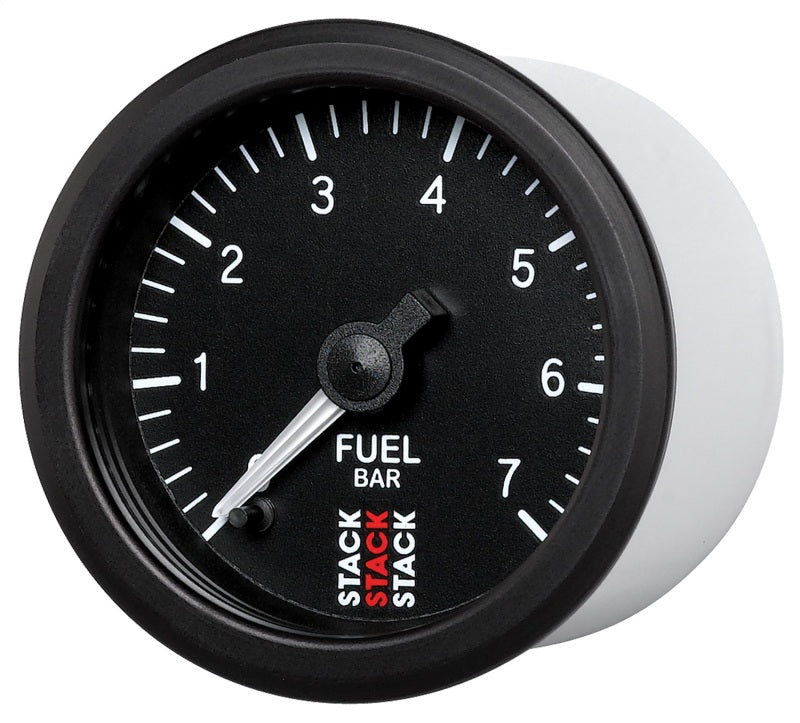 AutoMeter - Autometer Stack 52mm 0-7 Bar M10 Male Pro Stepper Motor Fuel Pressure Gauge - Black - Demon Performance
