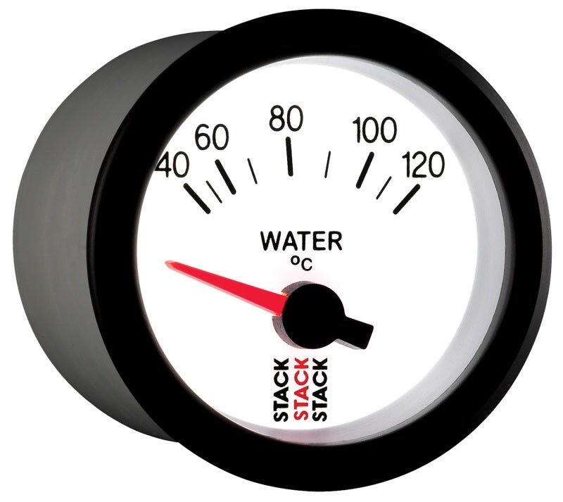 AutoMeter - Autometer Stack 52mm 40-120 Deg C M10 Male Electric Water Temp Gauge - White - Demon Performance