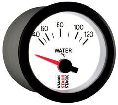AutoMeter - Autometer Stack 52mm 40-120 Deg C M10 Male Electric Water Temp Gauge - White - Demon Performance