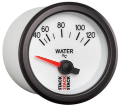 AutoMeter - Autometer Stack 52mm 40-120 Deg C M10 Male Electric Water Temp Gauge - White - Demon Performance