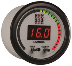 AutoMeter - Autometer Stack 52mm Pro-Control Wideband Air/Fuel Ratio (Lambda) Gauge - White - Demon Performance