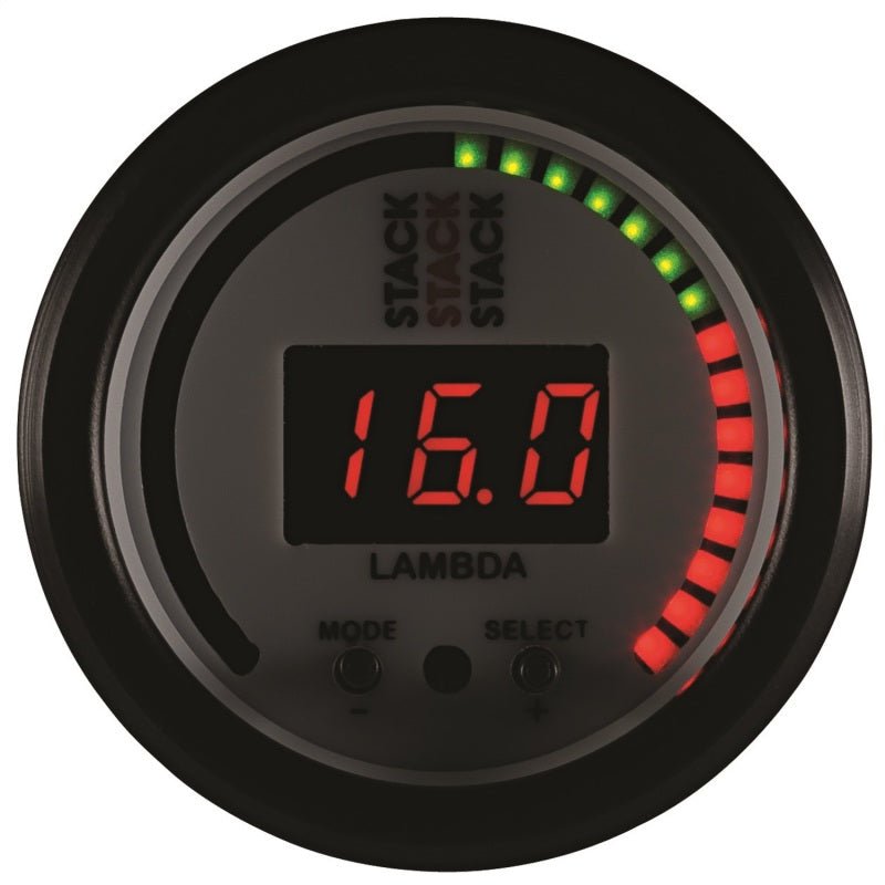 AutoMeter - Autometer Stack 52mm Pro-Control Wideband Air/Fuel Ratio (Lambda) Gauge - White - Demon Performance