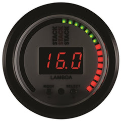 AutoMeter - Autometer Stack 52mm Pro-Control Wideband Air/Fuel Ratio (Lambda) Gauge - White - Demon Performance