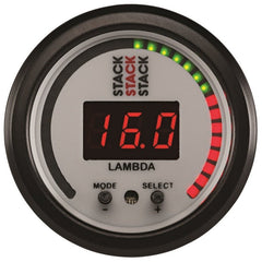 AutoMeter - Autometer Stack 52mm Pro-Control Wideband Air/Fuel Ratio (Lambda) Gauge - White - Demon Performance