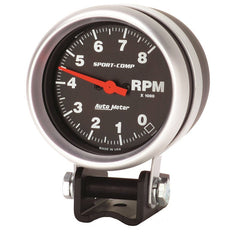AutoMeter - Autometer Standard 2-5/8in 8,000 RPM Pedestal Mount Tachometer Sport Comp - Demon Performance
