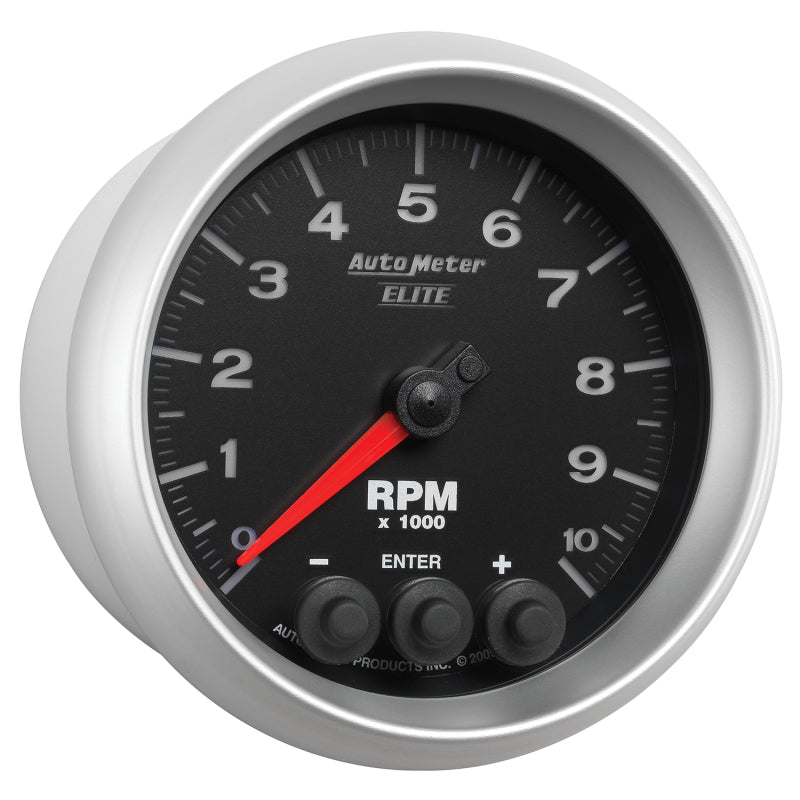 AutoMeter - Autometer Street Progressive Shift Light 85.7mm Tachometer 0-10,000 RPM - Demon Performance