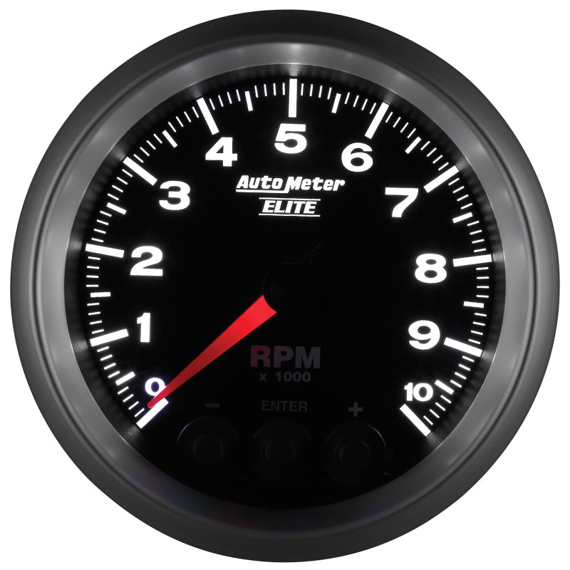 AutoMeter - Autometer Street Progressive Shift Light 85.7mm Tachometer 0-10,000 RPM - Demon Performance