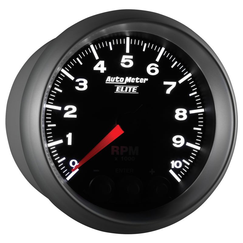 AutoMeter - Autometer Street Progressive Shift Light 85.7mm Tachometer 0-10,000 RPM - Demon Performance