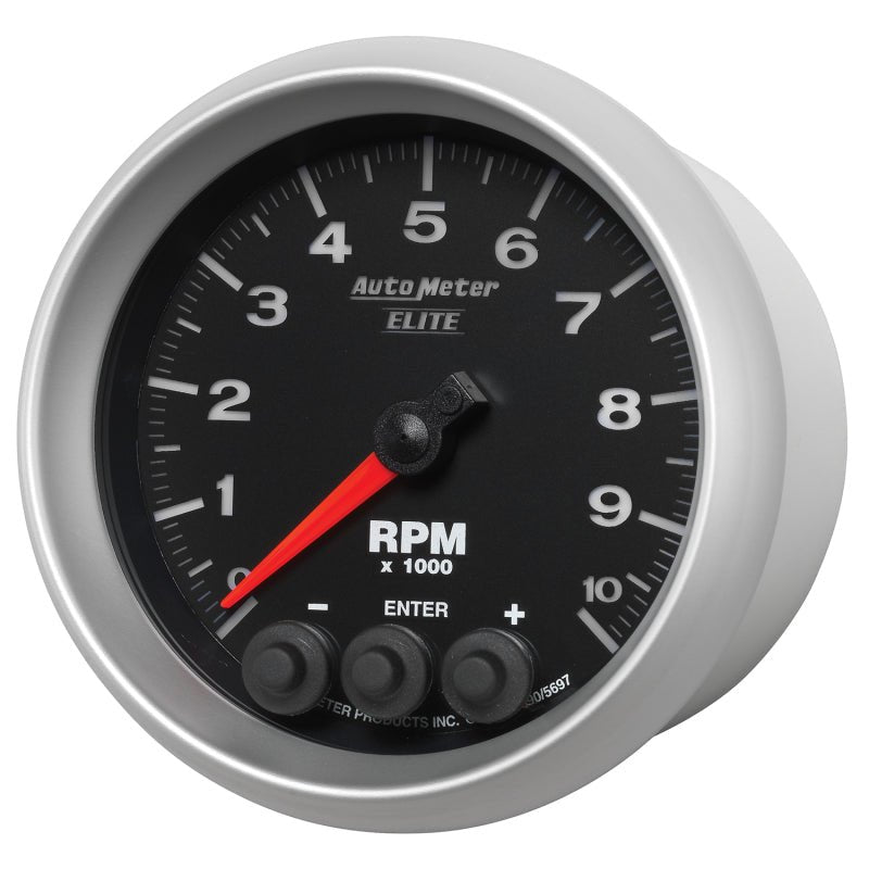 AutoMeter - Autometer Street Progressive Shift Light 85.7mm Tachometer 0-10,000 RPM - Demon Performance