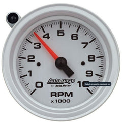 AutoMeter - AutoMeter Tachometer Gauge 10K RPM 3 3/4in Pedestal w/Ext. Shift-Light - Silver Dial/Black Case - Demon Performance