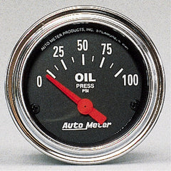 AutoMeter - Autometer Traditional Chrome 52mm 0-100 PSI Short Sweep Electricall Oil Pressure Gauge - Demon Performance