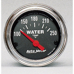 AutoMeter - Autometer Traditional Chrome 52mm 100-250 Deg F Short Sweep Electricall Water Temperataure Gauge - Demon Performance