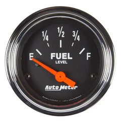 AutoMeter - Autometer Traditional Chrome Gauge Fuel Level 2 1/16in 73e To 10f(Aftermarket Linear) Elec - Demon Performance