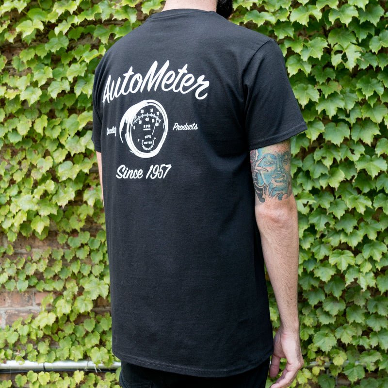 AutoMeter - Autometer Vintage T-Shirt Black Large - Demon Performance