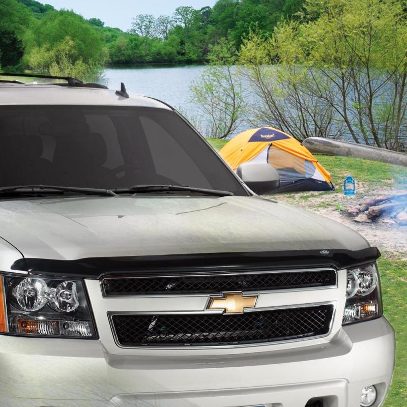 AVS - AVS 04-15 Nissan Armada Hoodflector Low Profile Hood Shield - Smoke - Demon Performance