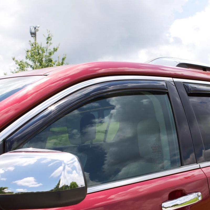 AVS - AVS 07-10 Chrysler Aspen Ventvisor In-Channel Front & Rear Window Deflectors 4pc - Smoke - Demon Performance