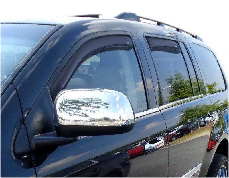 AVS - AVS 07-10 Chrysler Aspen Ventvisor In-Channel Front & Rear Window Deflectors 4pc - Smoke - Demon Performance