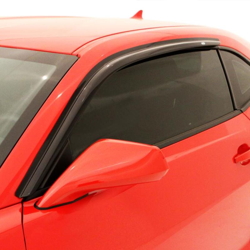 AVS - AVS 08-18 Dodge Challenger Ventvisor Outside Mount Window Deflectors 2pc - Smoke - Demon Performance