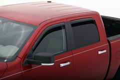 AVS - AVS 09-18 Dodge RAM 1500 Crew Cab Ventvisor In-Channel Front & Rear Window Deflectors 4pc - Smoke - Demon Performance
