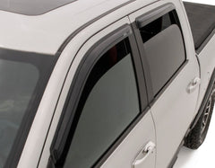 AVS - AVS 09-18 Dodge RAM 1500 Crew Cab Ventvisor Outside Mount Window Deflectors 4pc - Smoke - Demon Performance