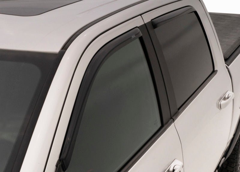 AVS - AVS 09-18 Dodge RAM 1500 Quad Cab Ventvisor In-Channel Front & Rear Window Deflectors 4pc - Smoke - Demon Performance