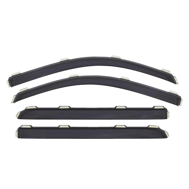 AVS - AVS 09-18 Dodge RAM 1500 Quad Cab Ventvisor In-Channel Front & Rear Window Deflectors 4pc - Smoke - Demon Performance