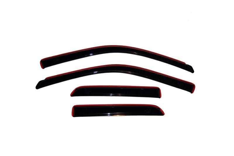 AVS - AVS 09-18 Dodge RAM 1500 Quad Cab Ventvisor In-Channel Front & Rear Window Deflectors 4pc - Smoke - Demon Performance
