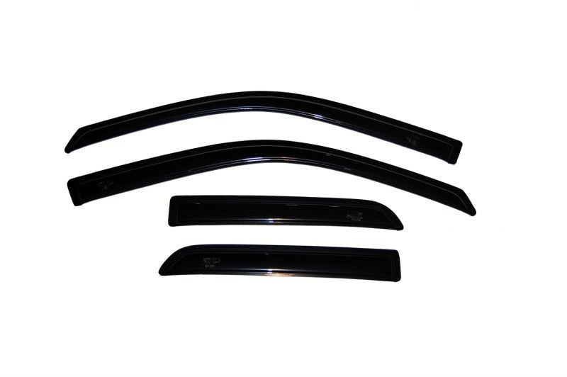 AVS - AVS 09-18 Dodge RAM 1500 Quad Cab Ventvisor Outside Mount Window Deflectors 4pc - Smoke - Demon Performance
