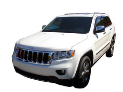 AVS - AVS 11-18 Jeep Grand Cherokee Ventvisor Outside Mount Window Deflectors 4pc - Smoke - Demon Performance
