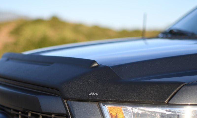 AVS - AVS 16-18 Nissan Titan XD Aeroskin II Textured Low Profile Hood Shield - Black - Demon Performance