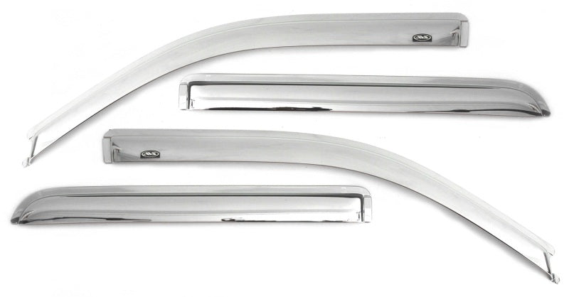 AVS - AVS 2019 RAM 1500 Crew Cab Ventvisor Outside Mount Front & Rear Window Deflectors 4pc - Chrome - Demon Performance