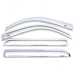 AVS - AVS 2019 RAM 1500 Crew Cab Ventvisor Outside Mount Front & Rear Window Deflectors 4pc - Chrome - Demon Performance