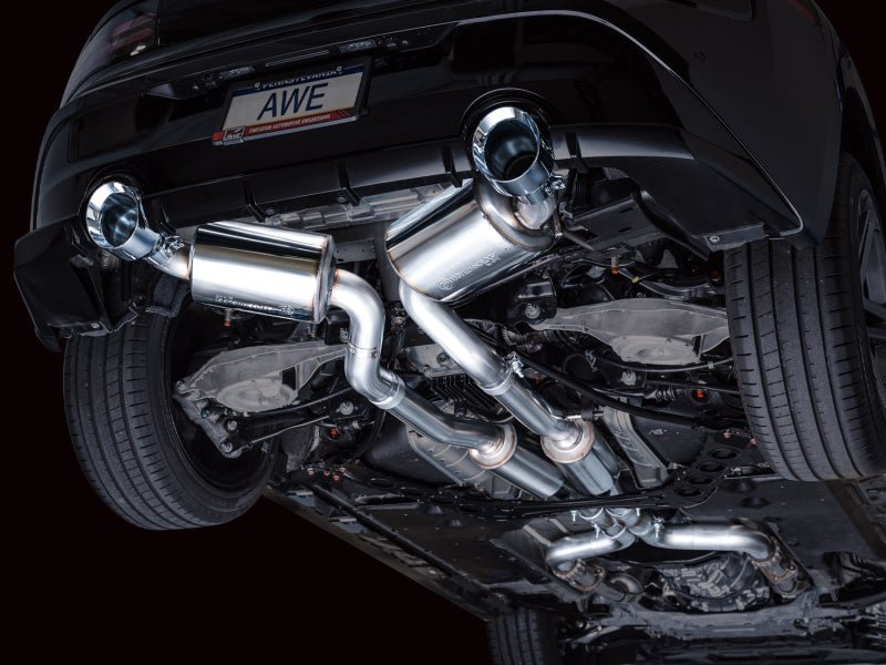 AWE Tuning - AWE 2023 Nissan Z RZ34 RWD Touring Edition Catback Exhaust System w/ Chrome Silver Tips - Demon Performance