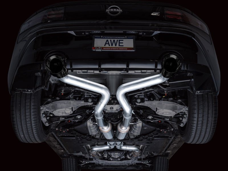 AWE Tuning - AWE 2023 Nissan Z RZ34 RWD Track Edition Catback Exhaust System w/ Diamond Black Tips - Demon Performance
