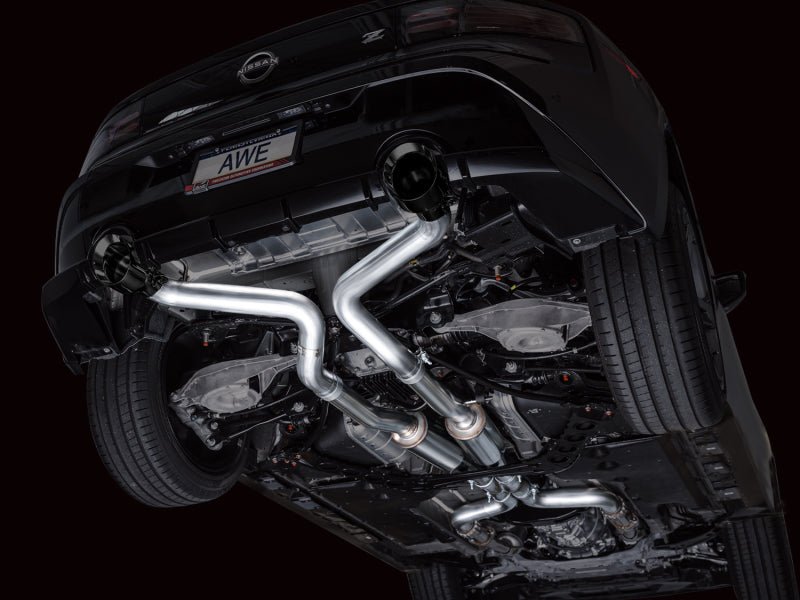 AWE Tuning - AWE 2023 Nissan Z RZ34 RWD Track Edition Catback Exhaust System w/ Diamond Black Tips - Demon Performance