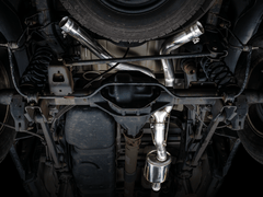 AWE Tuning - AWE Tuning 09-18 RAM 1500 5.7L (w/o Cutout) 0FG Dual Rear Exit Cat-Back Exhaust - Chrome Silver Tips - Demon Performance