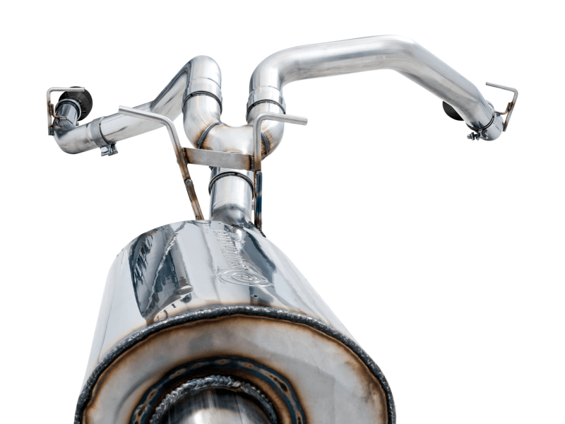 AWE Tuning - AWE Tuning 19-21 RAM 1500 5.7L (w/Cutouts) 0FG Dual Rear Exit Cat-Back Exhaust - Diamond Black Tips - Demon Performance