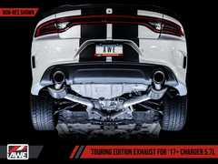 AWE Tuning - AWE Tuning 2017+ Dodge Charger 5.7L Touring Edition Exhaust - Non-Resonated - Chrome Silver Tips - Demon Performance