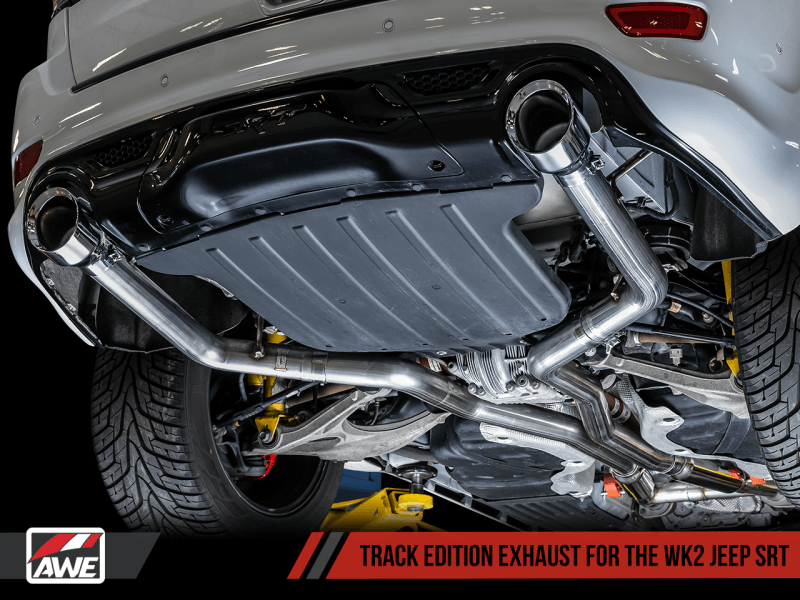 AWE Tuning - AWE Tuning 2020 Jeep Grand Cherokee SRT Track Edition Exhaust - Chrome Silver Tips - Demon Performance