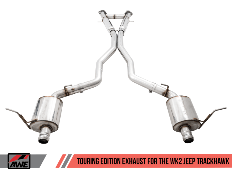 AWE Tuning - AWE Tuning 2020 Jeep Grand Cherokee SRT/Trackhawk Touring Edition Exhaust - Use w/Stock Tips - Demon Performance