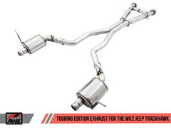 AWE Tuning - AWE Tuning 2020 Jeep Grand Cherokee SRT/Trackhawk Touring Edition Exhaust - Use w/Stock Tips - Demon Performance