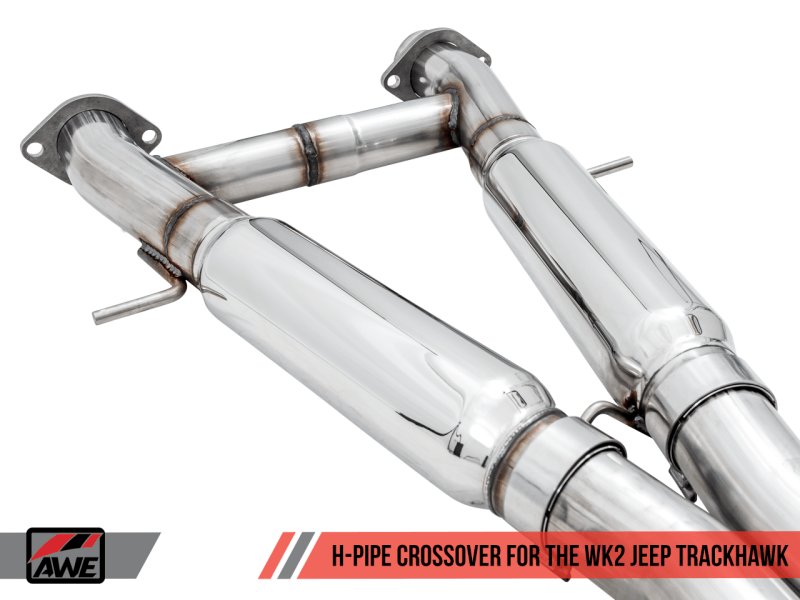 AWE Tuning - AWE Tuning 2020 Jeep Grand Cherokee SRT/Trackhawk Touring Edition Exhaust - Use w/Stock Tips - Demon Performance